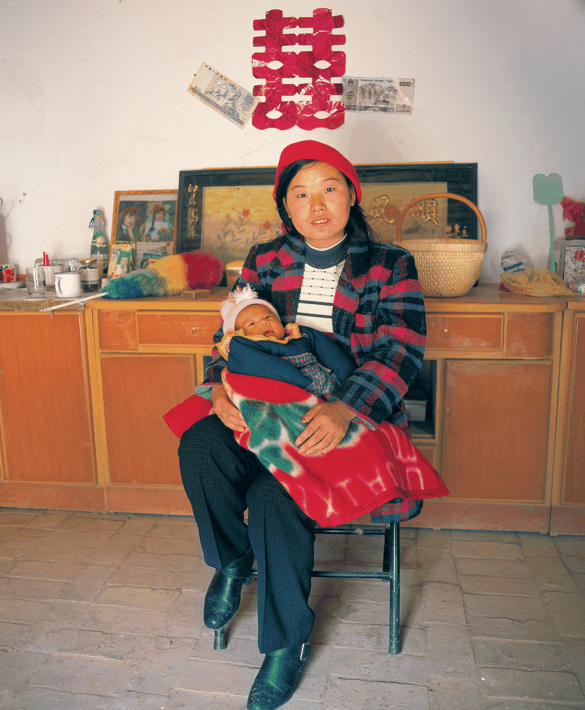 九十年代母子合影