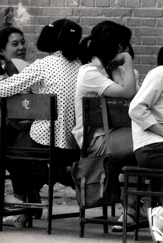 80年代少女背影